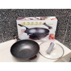 Panci Wok Pan / Wajan Moegen 30 cm lapisan marble PROMO