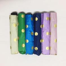 Payung Lipat 3 Golden Polkadot - A060