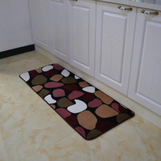 Pebbles Dicetak Dapur Lantai Tikar Anti-slip Karpet untuk Kamar Tidur Ruang Tamu Serambi Yoga Sofa MAT (B) 50x120 Cm-Intl