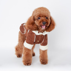 Pet Gaya Inggris Pakaian Pakaian Anjing (Dark Brown) (XXL)