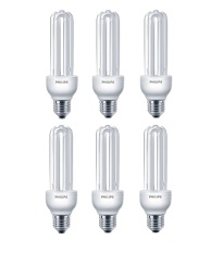 Philips Essential - Lampu Hemat Energi - 18W E27 - 6 Buah - Kuning