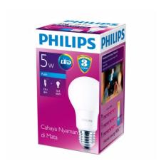 Philips Lampu LEDBulb 5-50W E27 6500K 230V A60 INDO - Putih