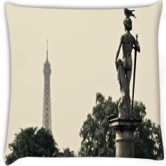 Pigeon dan Patung Secara Digital Dicetak Cushion Cover Pillow 16x16 Inci-Intl