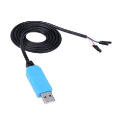 PL2303TA Download Kabel USB Ke TTL RS232 Pengganti Upgrade Modul Kabel (Hitam + Biru)-Intl