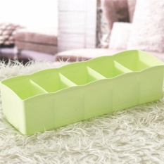 Plastik Organizer Dasi Bra Kaus Kaki Laci Kosmetik Pembagi Penyimpanan Kotak Kontainer Hijau-Intl
