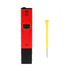 Pocket Ukuran PH Meter With ATC And Backlit LCD. 0.05pH HighAccuracy. 0-14 Kisaran Pengukuran PH. 0.01 Resolusi Genggam. Ukur Air Minum Rumah Tangga (Merah)-Intl