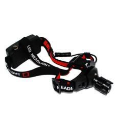 Police Headlamp CREE LED Rechargeable - Senter Kepala JS 0181 - Hitam