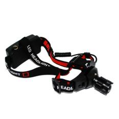 Police Headlamp CREE LED Rechargeable - Senter Kepala JS 0181 - Hitam