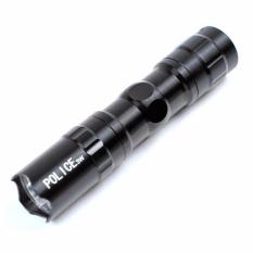 Police Senter LED Flashlight 3W Waterproof Senter Kecil Portable Senter Tahan Air - Hitam