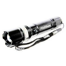 Police Senter Swat 99000 w LED Cree Rechargable - Cahaya Putih
