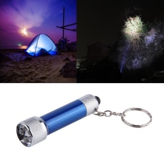 Portable 5 LED Mini Flashlight Light Torch Aluminum Keychain KeyRing Chain