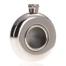 Portabel 141,75 G Stainless Steel alkohol minum minuman keras wiski putaran pinggul termos terbuat