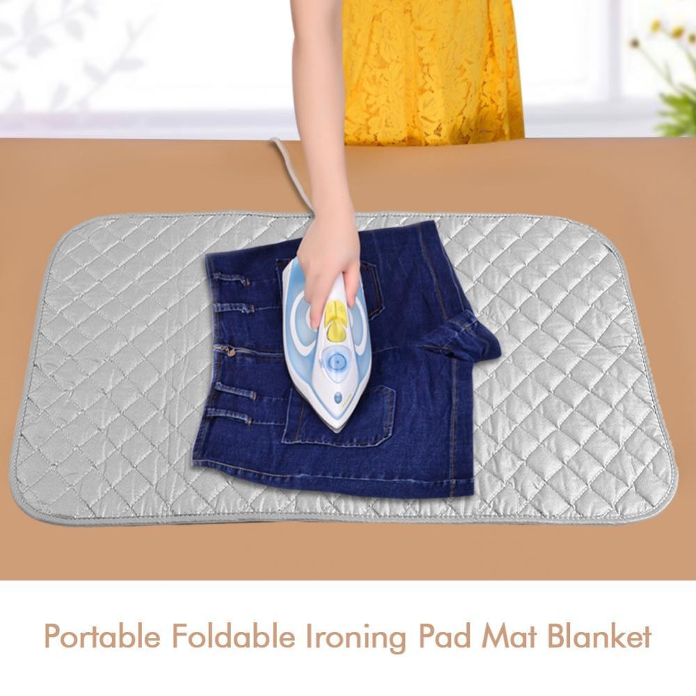 Portable Foldable Ironing Pad Mat Blanket for Table Top and Travelling Useful Accessory - intl