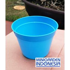 Pot Bunga 10 cm Pot Semai Bonsai Bibit Bisa Hidroponik Pilih Warna Isi 3 Pcs