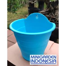 Pot Dinding 17 cm Pot Semai Bonsai Bibit Bunga Pilih Warna