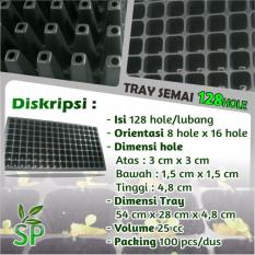 Pot Tray Semai / Bibit Untuk Benih Tanaman 128 Hole Lubang