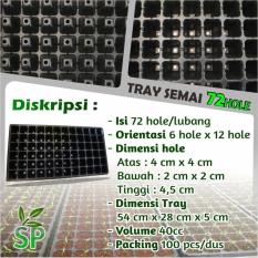 Pot Tray Semai / Bibit Untuk Benih Tanaman 72 Hole Lubang