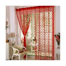 Prime Tirai Benang Cantik Motif Love 1 Pcs - Merah