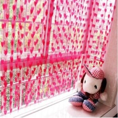 Prime Tirai Benang Cantik Motif Love 1 Pcs - Pink Tua