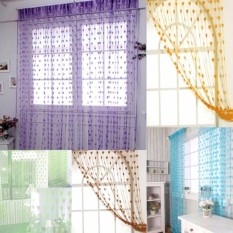 Prime Tirai Benang Cantik Motif Love 1 Pcs - Ungu Muda