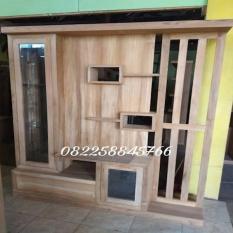 PROMO GRATIS ONGKIR Bufet Rak Tv Partisi Hias Jati Jepara Free Ongkir