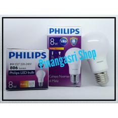 Promo Lampu LED Philips 8 Watt 8W Philip KUNING 8 W Bulb LED 8Watt Warm White Sama Dengan 9 9.5 W