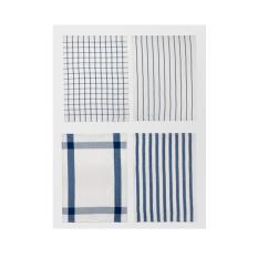 PROMO~IKEA ELLY Lap Dapur Biru Putih ORIGINAL