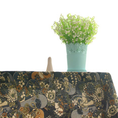 Promosi 1x Merah G: 140*220 Linen Taplak Meja Kain Taplak Meja Meja Teh Cloth Dirt-Intl