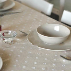 Promosi F: 140*180 Taplak Meja Linen Gaibu Sen Departemen Petty Daisy Renda Linen Taplak Meja-Intl