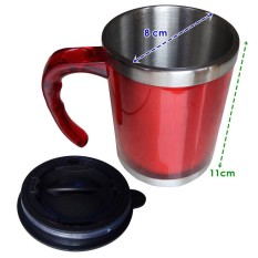 Gelas Thermos Vacuum Mug Stainless Steel 250ml - Merah / Mug Coffee / Mug Kopi / Mug Teh