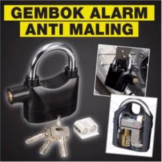 QuincyHome Gembok Alarm Super Kuat Serbaguna - Anti Maling - Original - Ring Panjang