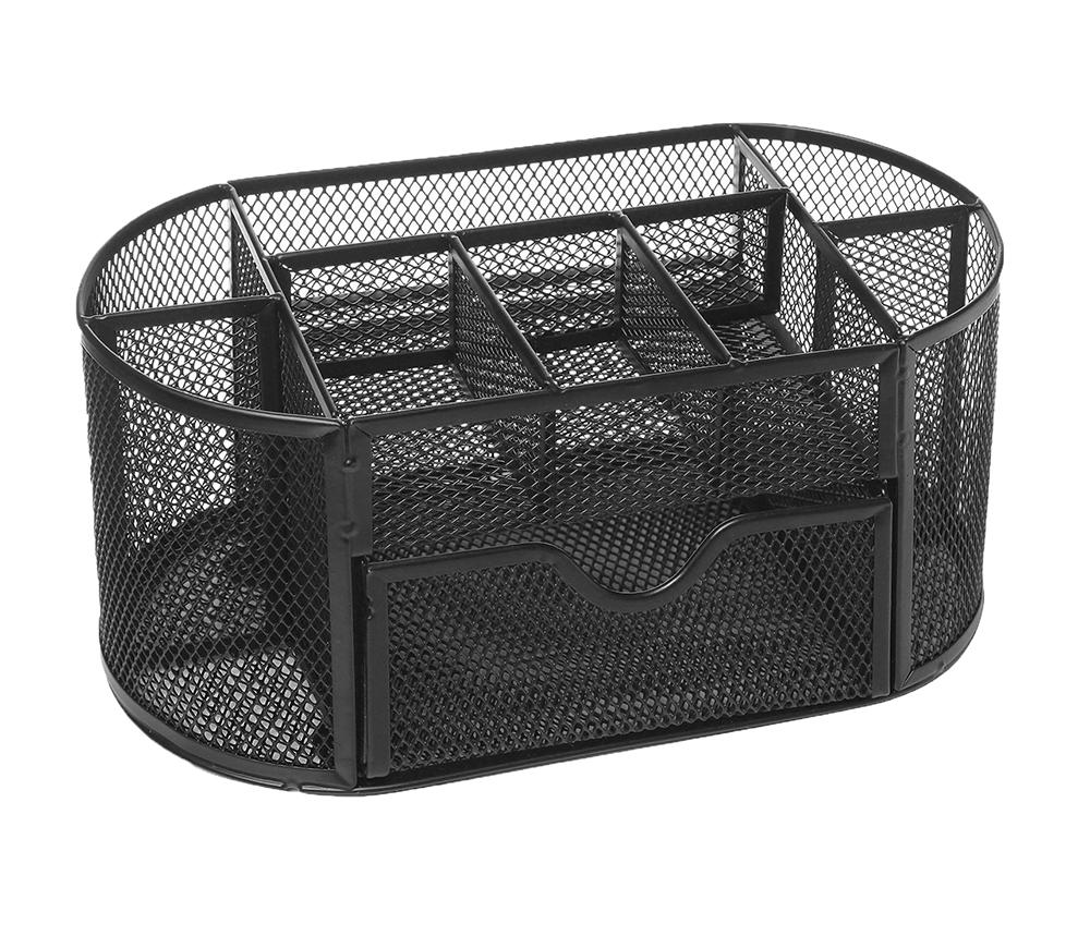 Quzhuo Tidy Mesh Desk Organizer Set Kantor Rapi Organizer (Hitam) Quzhuo Tidy Mesh Desk Organizer Set Kantor Rapi Organizer (Hitam)