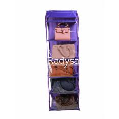 Radysa Hanging Bag Organizer Zipper Rak Tas Gantung - Ungu
