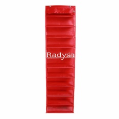 Radysa Hanging Shoe Organizer Rak Sepatu Gantung Tanpa Resleting - Merah