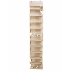 Radysa Rak Sepatu Gantung Resleting - Cream