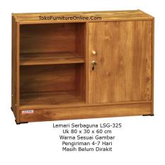 Rak Buku Arsip File Kantor Kerja Belajar LSG 325 Serbaguna Baju Pakaian Lemari