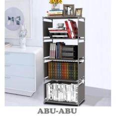 Rak Buku Portable Serbaguna 4 Ruang 5 Susun