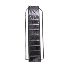 Rak Dinding Gantung HSOZ Hanging Shoes Organizer Zipper 11 Susun Triplek Hitam