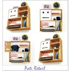 Rak Dinding Motif Unik Lucu - Rak Tempel Bahan Kayu Pinus