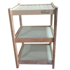Rak Dispenser Kayu 3 Susun