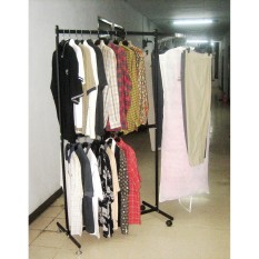 Rak Gantungan Baju BESI Gawangan Tinggi 190cm