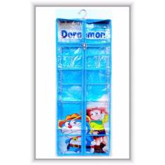 RAK JILBAB Gantung Hanging JILBAB Organizer (HJO) DORAEMON Biru Berkualitas.,