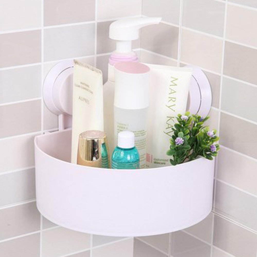 Rak Kosmetik Container Wadah Penyimpanan Multifungsi Toilet WC Tempat Barang Sabun Shampo White