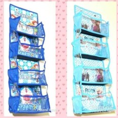 Rak Kosmetik Gantung Karakter - 4 Tingkat- Biru Doraemon