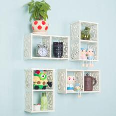 Rak Kubik 2 Ruang Rak DInding Shabby Chic Dekorasi Ruangan Rak Murah