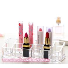RAK LIPSTIK LOBANG 12 AKRILIK TEBAL BERKUALITAS