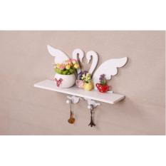 Rak pajangan gantung rak gantung unik rak hias minimalis rak ruang tamu minimalis rak dinding modern Rak Dinding Angsa Swan (2 buah hook gantungan)
