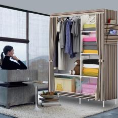 Rak Pakaian Plastik Furniture Murah Lemari Baju Gantung Lemari Handuk Lemari Sprei Handuk Tas Salur Chocolate