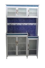 Rak Piring 3 Pintu Magic Com List - Biru By Simpati Furniture