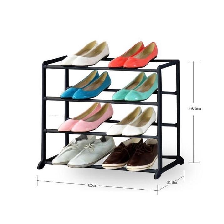 Rak Sepatu 4 Susun Plastik Besi Amazing Shoe Rack Tempat Sandal